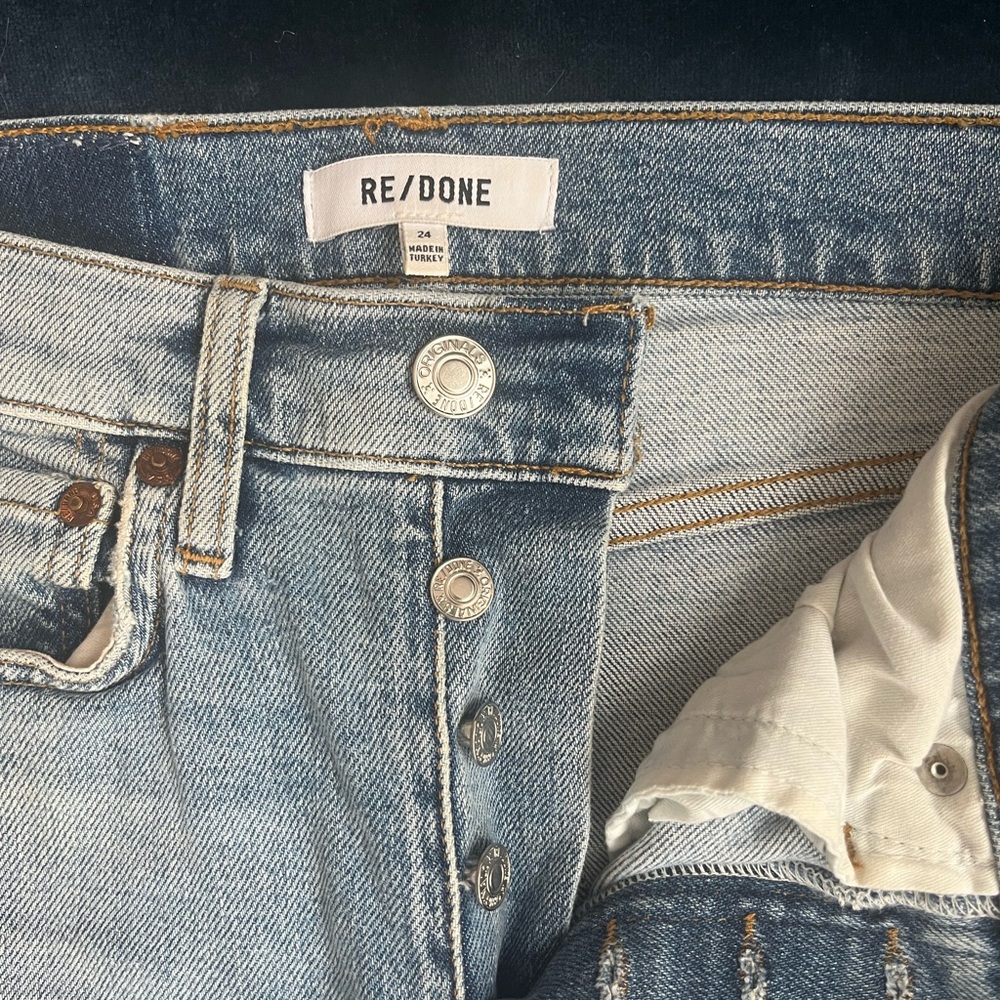 RE/DONE Light Blue Denim Jeans high rise